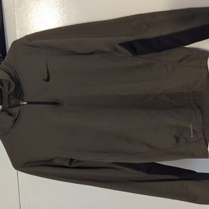 Nike Therma Fit Sweatshirt, Olive Green, Size Men's Small